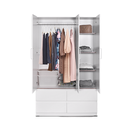 WARDROBE 3 DOORS KYOTO WHITE
