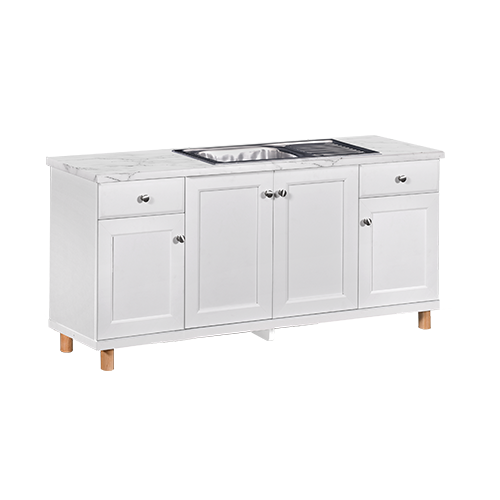 KITCHEN SET BAWAH LAVENDER 4 DOORS WITH SINK