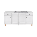 KITCHEN SET BAWAH LAVENDER 4 DOORS WITH SINK