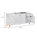 KITCHEN SET BAWAH LAVENDER 4 DOORS WITH SINK