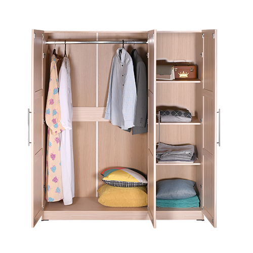 WARDROBE LOTUS THREE DOORS NATURAL