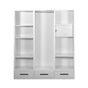 STEEL HBW 106 SLIDING WARDROBE 3 DOOR PRINTING 2