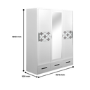 STEEL HBW 106 SLIDING WARDROBE 3 DOOR PRINTING 2