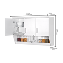 KITCHEN SET ATAS 3 PINTU LUNA PUTIH