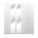 WARDROBE 5 DOORS WHITE