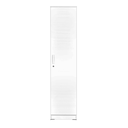 WARDROBE DOMINIC 1 DOOR WITH 4 RACK WHITE