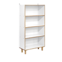 BOOK CABINET FOUR TIERS WHITE