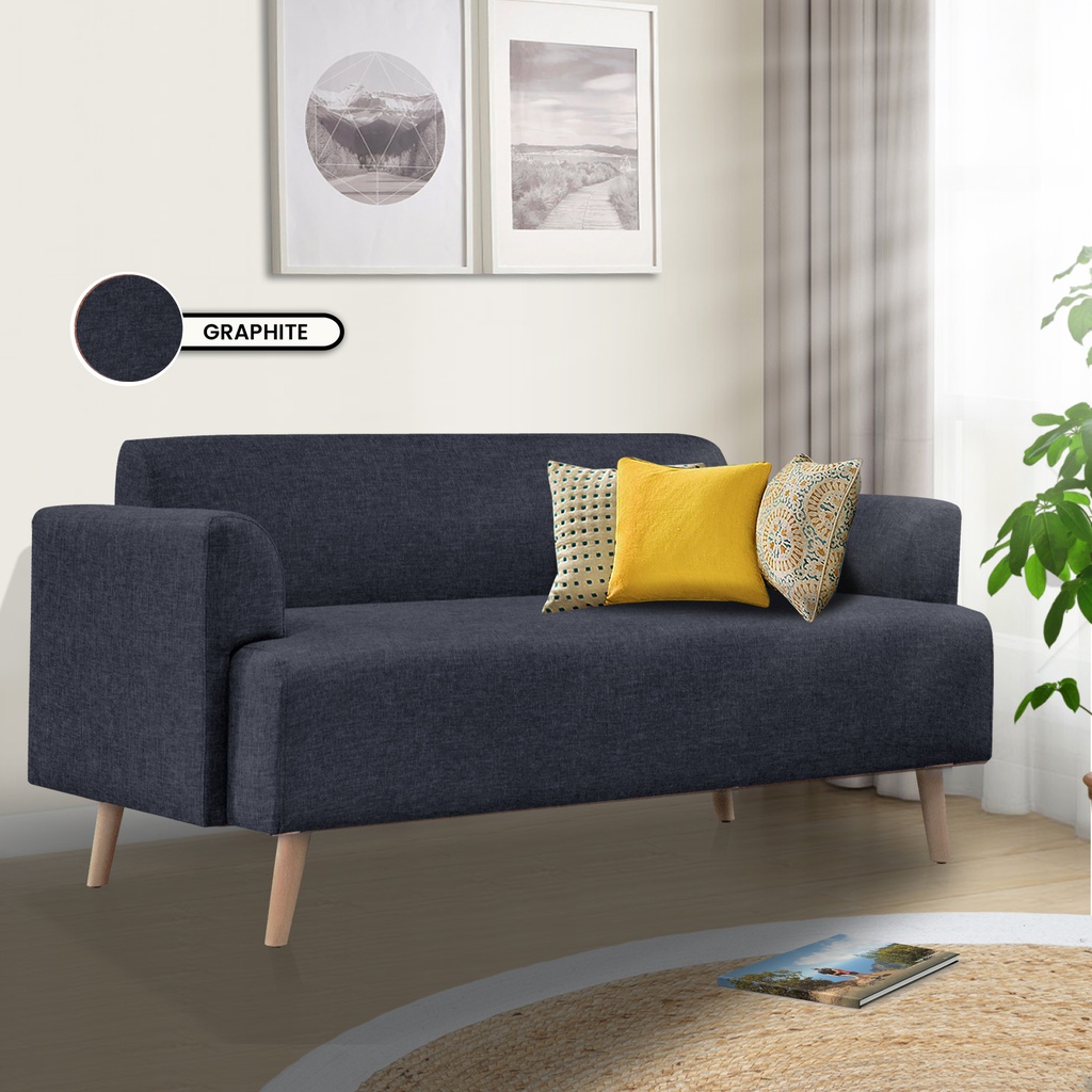 SOFA NASYA 2 SEATER KAKI BESI