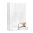 WARDROBE 3 DOORS KYOTO WHITE