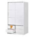 WARDROBE SLIDING 2 DOORS OSAKA WHITE