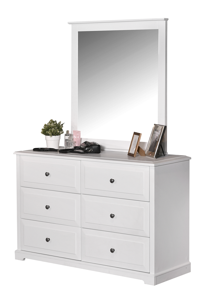 FLORENCE DRESSER WITH MIRROR WHITE