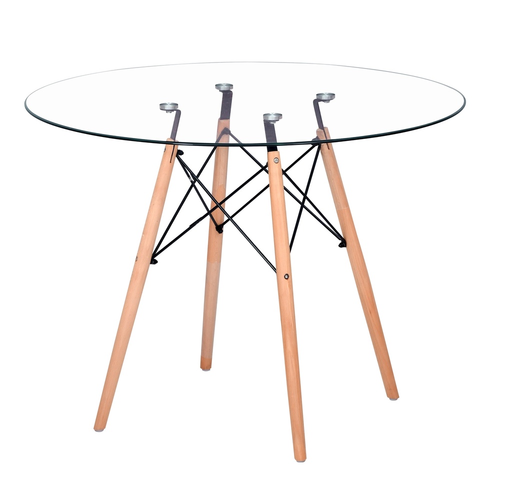 GLASS DINING TABLE DIA 100