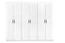 WARDROBE LAVENDER 6 DOORS WHITE