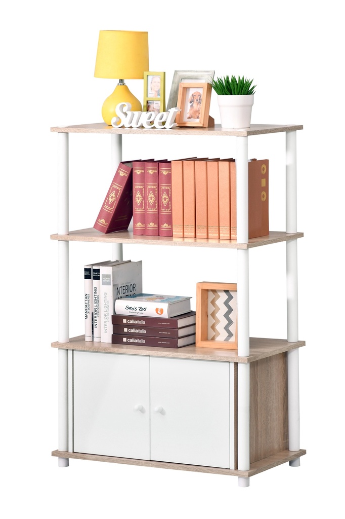 BUFFET SERBAGUNA 3 TIER SONOMA OAK LIGHT