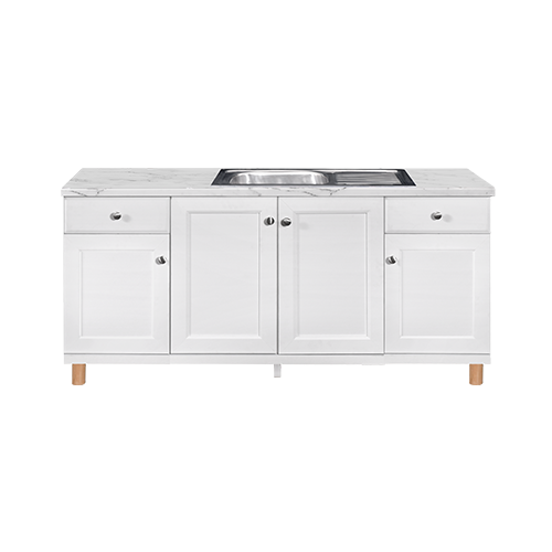 KITCHEN SET BAWAH LAVENDER 4 DOORS WITH SINK