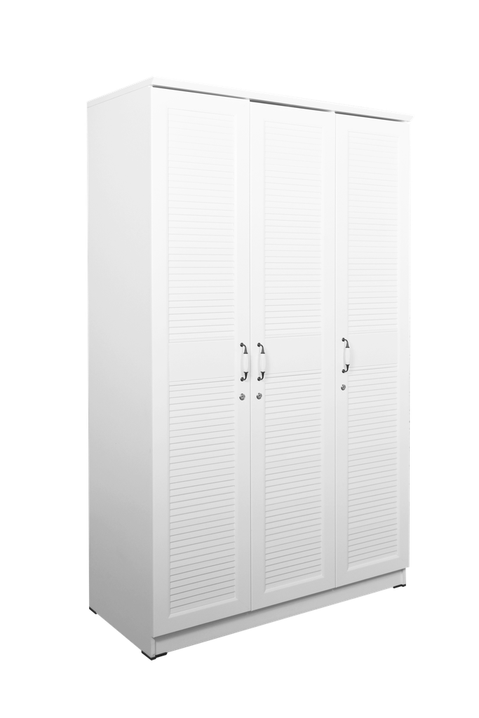 WARDROBE MAJESTIC THREE DOORS WHITE