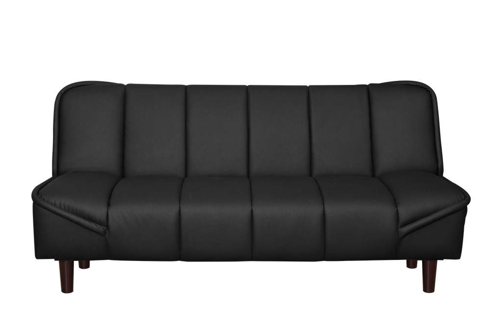 SOFA BED LONDON LTHR 50 BLACK