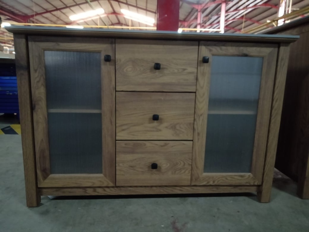 KITCHEN SET BAWAH 2 PINTU 3 LACI ODELIA BROWN TEAK