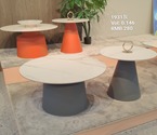 COFFEE TABLE 1931# DIA 70CM +50CM GREY