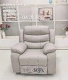 SOFA D06 RECLINER 1 SEATER LIGHT GREY