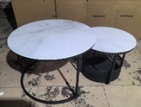 COFFEE TABLE B-720  DIA70+50CM WHT