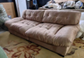 SOFA #906 3 SEATER BROWN#5