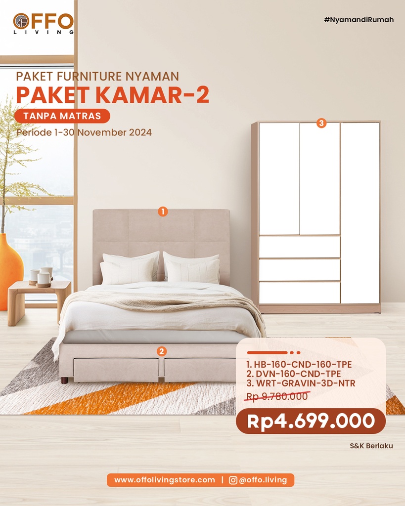 PAKET KAMAR 2 REG 1&2