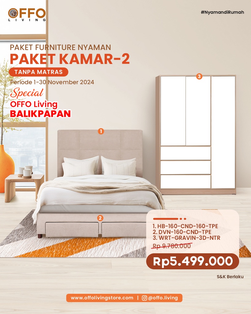 PAKET KAMAR 2 REG 3