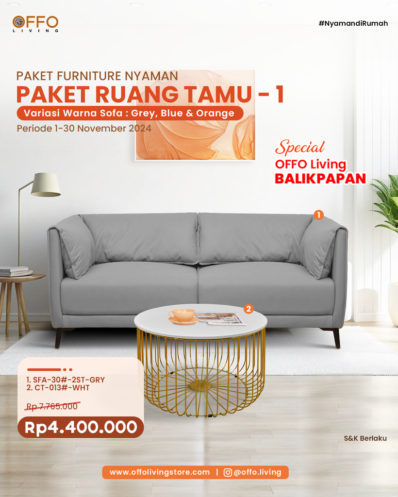 PAKET RUANG TAMU 1 GREY REG 3