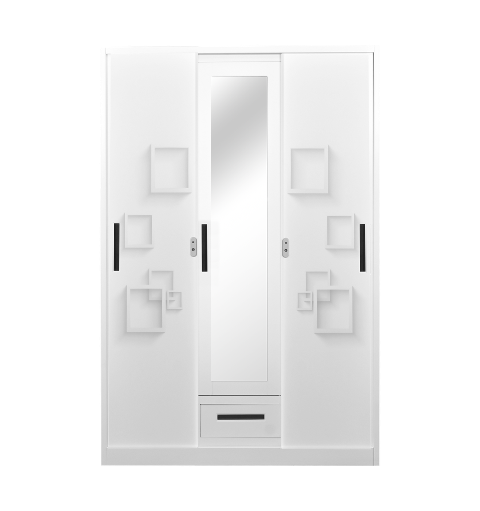 STEEL XR SLIDING WARDROBE 3 DOOR PRINTING 1