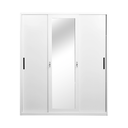 STEEL HBW 112 SLIDING WARDROBE 3 DOOR WHITE