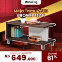 COFFEE TABLE 26113112 BROWN TEAK