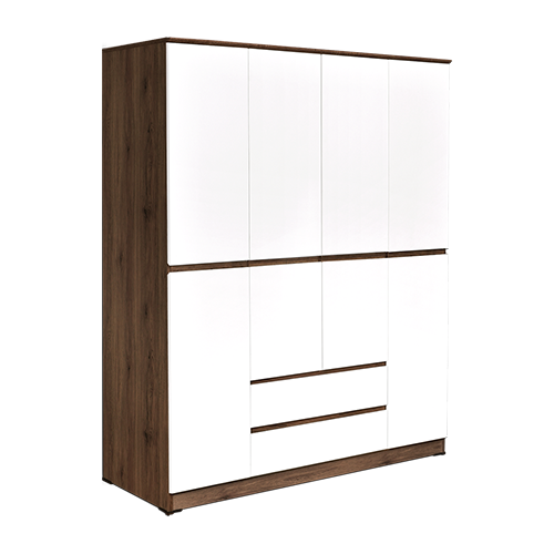 LEMARI PAKAIAN LARGE SANTORINI SONOMA OAK BROWN