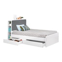 BED SINGLE ECLIPSE 120 x 200 WHITE