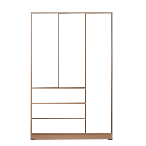 WARDROBE GARVIN THREE DOORS NATURAL