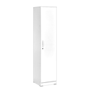WARDROBE DOMINIC 1 DOOR WITH 4 RACK WHITE