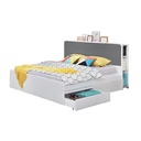 BED DOUBLE ECLIPSE 180 x 200 WHITE