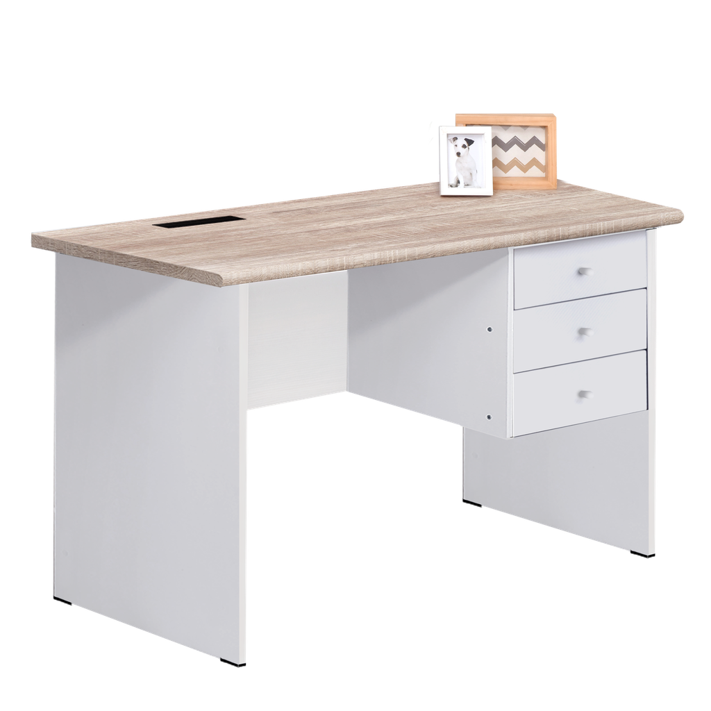 OFFICE DESK 1207 SONOMA OAK LIGHT / WHITE