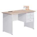 OFFICE DESK 1207 SONOMA OAK LIGHT / WHITE