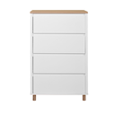 AKSEL CHEST 4 DRAWER WHITE