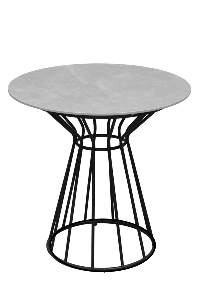 COFFEE TABLE A5 DIA 70 GLASS GREY