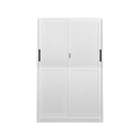 STEEL XR SLIDING WARDROBE 2 DOOR WHITE