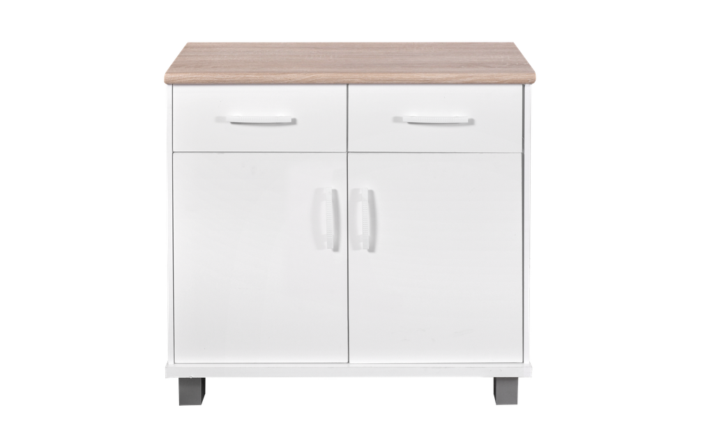 KITCHEN SET BAWAH 2 PINTU LUNA PUTIH