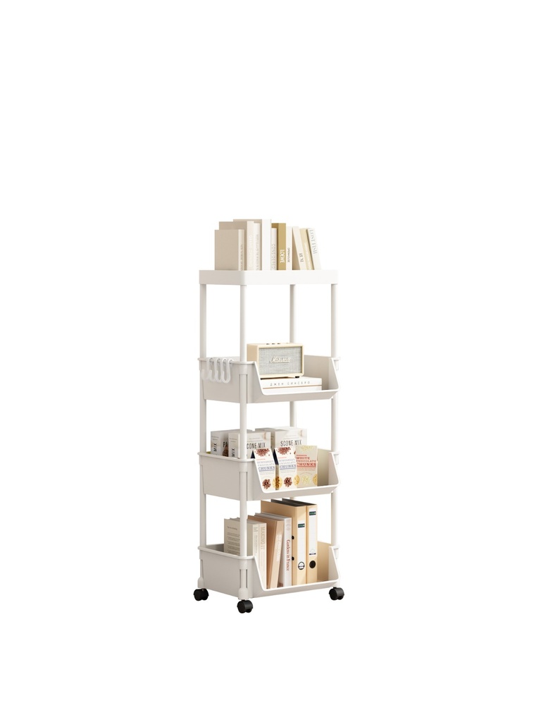 TROLLEY KJGR101-4 PLASTIC WHITE