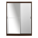 WARDROBE SLIDING MILANO BROWN TEAK