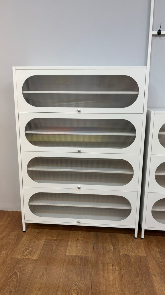 SHOE CABINET 4 DOOR NFH-HBMSC102  WHITE