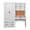 WARDROBE STUDY DESK WYNN 002 WHITE