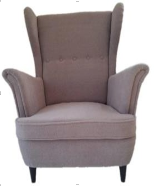 WING CHAIR BASSEL DARK GREY