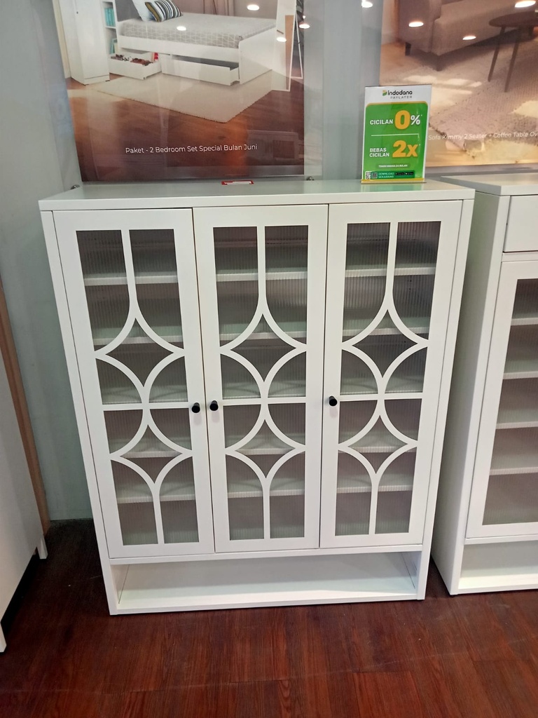 STEEL SHOE CABINET SC06 WHITE