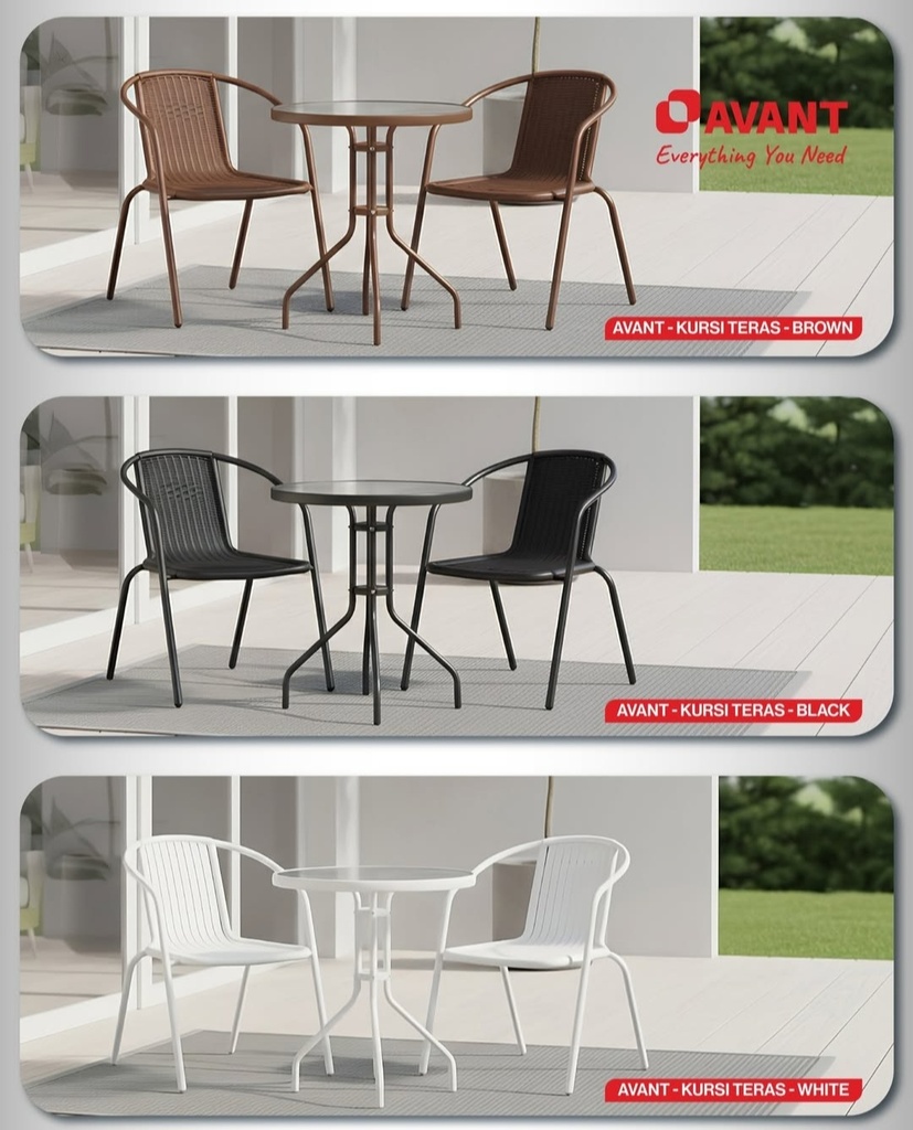 TERAS SET 1 MEJA 2 KURSI AVANT 